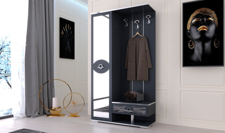 MNZ-Camer Anthracite غطاء واحد كيس رف - Cadde Yıldız