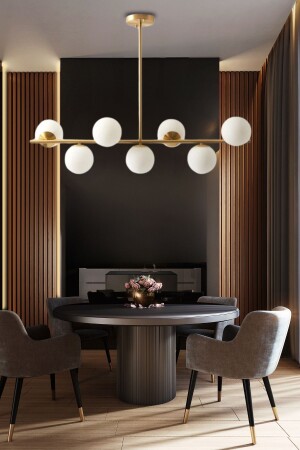 MNZ-Camp Ultra Luxury Pendant Chandelier 7-piece - غرفة النوم - غرفة المعيشة - المطبخ - القاعة AVS0235 - Avislight Aydınlatma