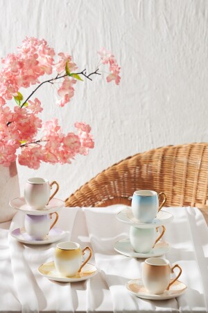 MNZ-Candy 6 شخص كوب قهوة مجموعة 90 مل 153. 03. 05. 0077 - Karaca