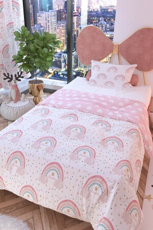 MNZ-Candy Rainbow مضاعفة الجانبية غطاء الأطفال الغطاء المعدل القطن - Rivaistanbul