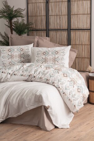 MNZ-Candy Single Duvet Cover Set أسلو براون 8680108067994 - Cotton Box