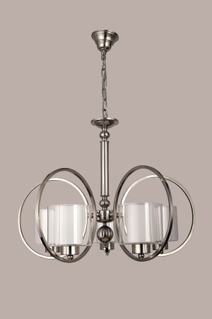 MNZ-Cannes 5 Arm Chandelier Matte Chrome BS. 3010-50-05 - Avize çarşısı