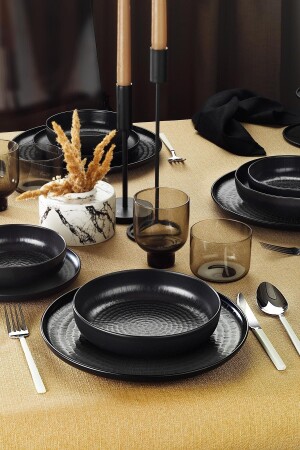 MNZ-Capri Moderna 16 قطعة عشاء مجموعة ل 4 أشخاص 3445 CMOD16YS883445 - Kütahya Porselen