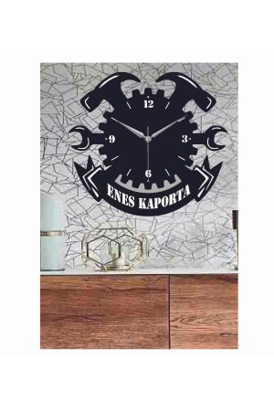 MNZ-Car Services Auto Repair Special Wall Clock. يتم إعلام اسم المضافة عبر رسالة الطلب. - hediyelikevi