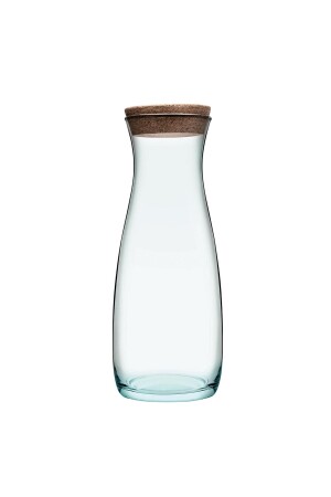 (MNZ-Carafe Jug with Cork Lid 1180 Cc- Aware Collection) - 43813 - Paşabahçe