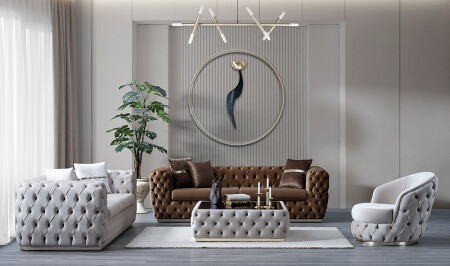 مجموعة الأريكة الفاخرة MNZ-Cardiff - Cadde Yıldız