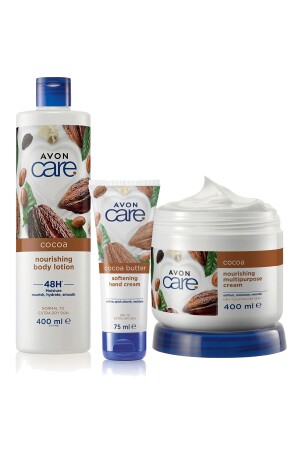 مخزون كريم متعددة الأغراض من MNZ-Care و حزمة كريم مع زبدة الكاكاو و فيتامين E - Avon