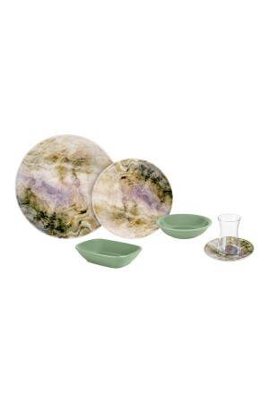 MNZ-Carine 25 قطعة طعام الإفطار المخصصة لـ 6 أشخاص 58KKT000128 - Aryıldız