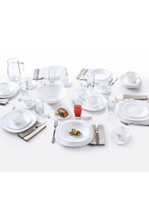MNZ-Carine 27 قطعة عشاء مجموعة أبيض AB30528 - Luminarc