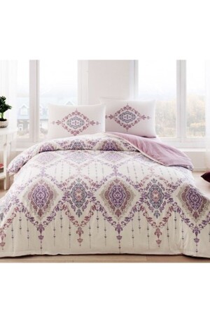 MNZ-Carmine Ranforce King Size Duvet Cover Set dop12240202igo - Taç