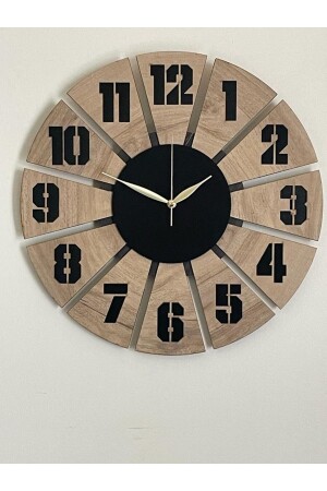 MNZ-Carrot Slice Laser Cut زخرفي ساعة الجدار 40x40 ümra123y - Ümra lazer