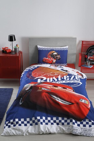 MNZ-Cars Cyber Single Disney مرخصة للفراش المطاطي المثبتة الأدلة للأطفال غطاء الأدلة مجموعة PR-EVTEKSTILI-552991013 - Özdilek