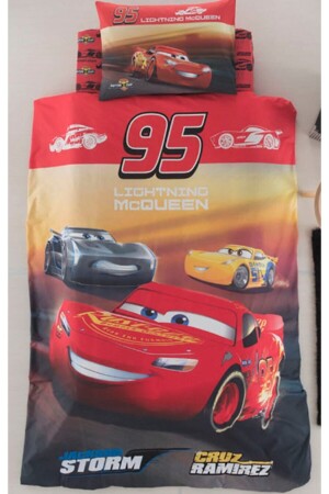MNZ-Cars McQueen واحد ديزني مرخصة اطفال غطاء غطاء مجموعة zdlk208 - Özdilek