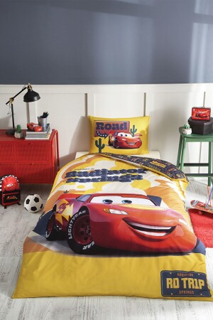 مزارع السيارات من طراز MNZ-Cars Radiators Single Disney Licensed Elastic Fitted Bed Sheet غطاء الأطرافة للأطفال مجموعة PR-EVTEKST - Özdilek