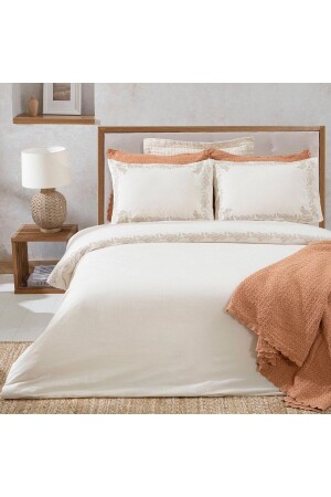 MNZ-Casey Duvet Cover Set King Ecru CK232TEK278 - Chakra