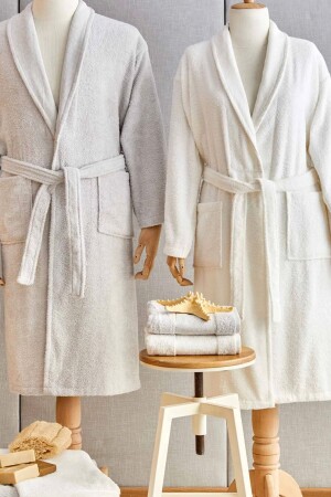 MNZ-Casita Flos 6 قطع بيج كريم مجموعة حمام الأسرة - Karaca Home