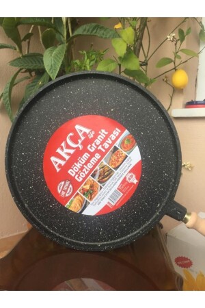 MNZ-Cast Granite Pancake Pan Katmer Pan Crepe Pan 36 سم حجم كبير ADGGT1 - AKÇA