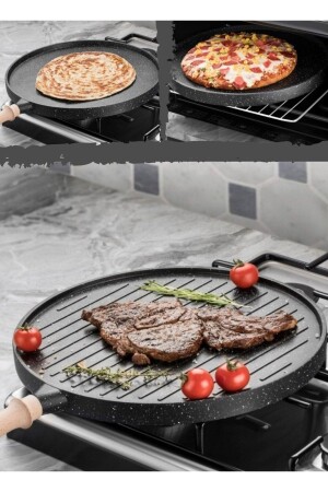 MNZ-Cast Iron Double Sided Pancake & Grill Pan TYC00485923782 - YILDIZ