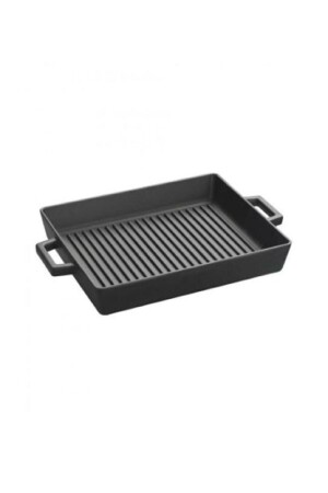 مادة من الحديد المعدني من نوع MNZ-Cast Iron Grill Pan مع مسدس معدني 26x32 Cm LV ECO GT 2632 T3 - Lava