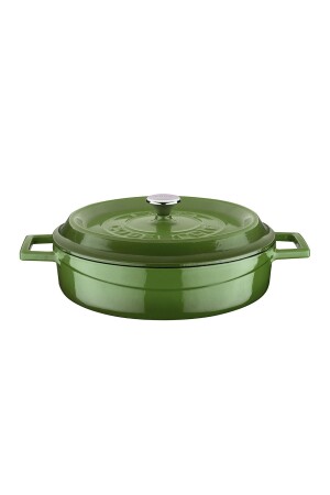 (MNZ-Cast Iron Multi-Purpose Flat Pot) ، قطر سلسلة عصرية ((Ø) 24 سم. 181702 - Lava
