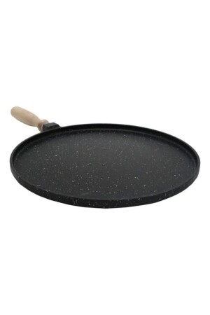 MNZ-Cast Iron Pancake Crepe Pan 36 سم كبير الحجم - YDGR