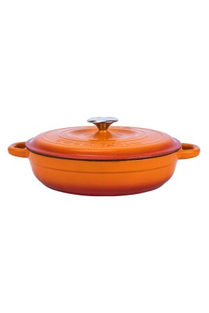 MNZ-Cast Iron Round متعددة الأغراض فليط بوت سلسلة التراث الجديدة قطر (Ø) 28cm LV Y ST3 28 YK3 - Lava