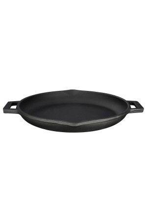 MNZ-Cast Iron Round Frying Pan Cast Iron Solid ثنائي الإمساك بالقطر ((ø) 30 سم. PRA-441002-3670 - Lava