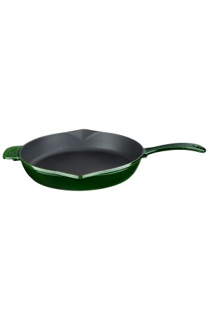 MNZ-Cast Iron Round Frying Pan Cast Iron Solid Handle Premium Series. قطر ((Ø) 28 سم. TYC00523439975 - Lava