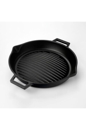 MNZ-Cast Iron Round Grill Pan مخروط 30 سم ليفلفيكوGT30KNK - Lava