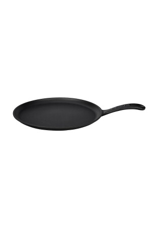 MNZ-Cast Iron Round Pizza Crepe Pancake Pan Cast Iron صلبة مسافة الجهاز (Ø) 26 سم. PRA-3503525-4032 - Lava