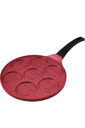 MNZ-Cast Iron Smiling Crepe Pancake Pan 27 سم و450 - Nehir