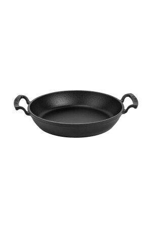 MNZ-Cast Round Bowl Cast Iron Solid ذو قطر مزدوج (Ø) 24 سم. LV ECO Y TV 24 SHN - Lava