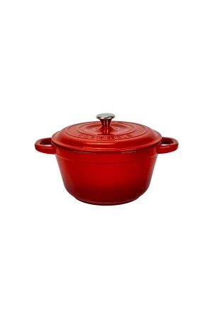 MNZ-Cast Round Pot Cast Iron Lid سلسلة التراث الجديدة قطر (Ø) 22 سم - Lava