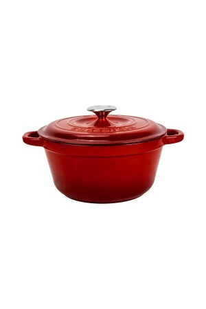 MNZ-Cast Round Pot Cast Iron Lid سلسلة التراث الجديدة قطر ((Ø) 24 سم - Lava