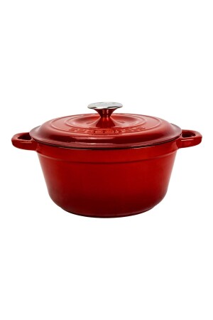 MNZ-Cast Round Pot Cast Iron Lid سلسلة التراث الجديدة قطر ((Ø) 26 سم. LV Y TC3 26 YK3 - Lava