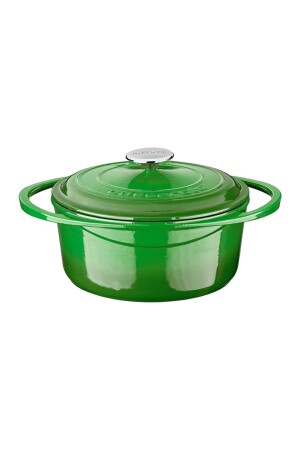 MNZ-Cast Round Pot Cast Iron Lid Heritage Series قطر ((Ø) 24 سم 200922 - Lava