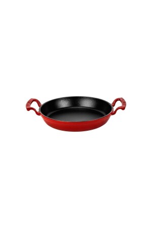 MNZ-Casting Round Bowl Cast Iron Solid ثنائي مسامر معالجة (Ø) 16 سم. - Lava