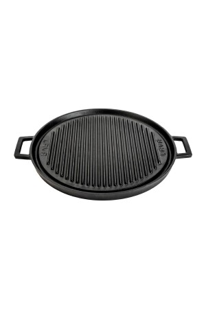 MNZ-Casting Round Two Way Grill Pan Cast Iron Solid ثنائي الجهاز قطر ((Ø) 34 سم. LAVA LVECOGT34T25 - Genel Markalar