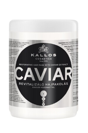 MNZ-Caviar 1000ml مستخلص الكافيار صيانة قناع رعاية الشعر - Kallos Cosmetics