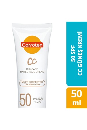 MNZ-Cc Spf50 كريم أشعة الشمس ذات اللون الواقفي المرتفع 50 مل C221131102 - Carroten