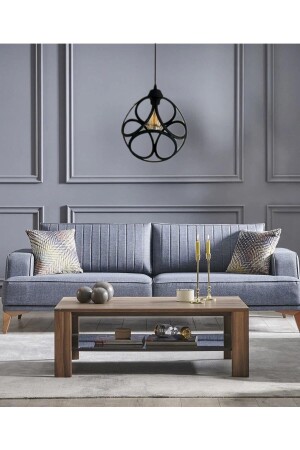 MNZ-Çember عصرية مستديرة أسود معلق مصباح الشنابل - غرفة النوم - غرفة المعيشة - المطبخ - الممر1 - TEKFA