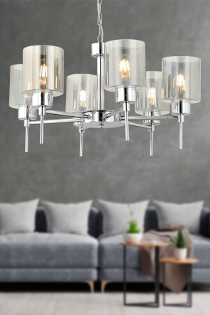 MNZ-Cemre 6-piece Chrome غرفة النوم الحديثة المطبخ غرفة المعيشة الشنادل 7000-5328-13-06 - Apliqa