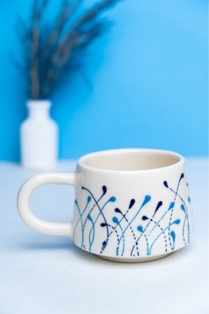 MNZ-Ceramic مصنوعة يدويا كوب الكوب 200cc MODERN - İlbay Çini Takı