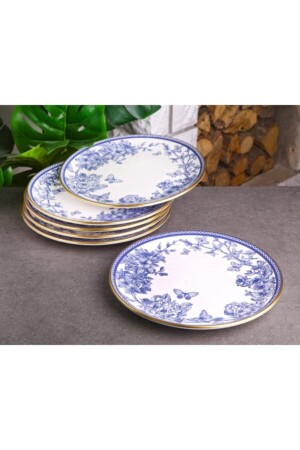 MNZ-ceramic 6-piece Serving plate نمط الربيع G4185 - Laviss