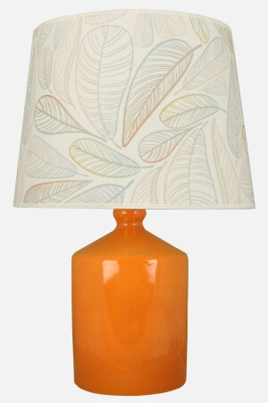 MNZ-Ceramic Cube Vase Lampshade خردل - ريشة متجهة - Qdec