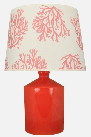 MNZ-Ceramic Cube Vase Lampshade أحمر - مرجانية - Qdec