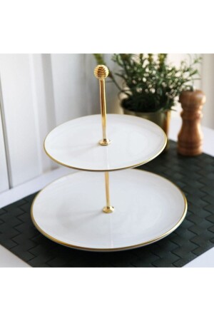 MNZ-Ceramic Layer Cookie Bowl ذهب أبيض G2800 ADL30202652 - GÖNÜL