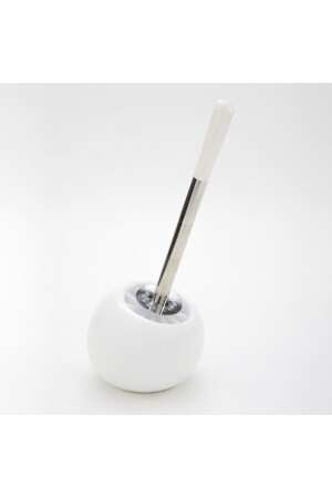 MNZ-ceramic Round White Color فرشاة الحمام فرشاة WC - Fame Kıtchen