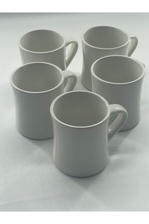 MNZ-ceramic white mug 300 Ml مجموعة من 5 CL06-B5 - Atahan Pet