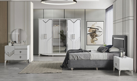 غرفة نوم MNZ-Çeşme MDF - Cadde Yıldız
